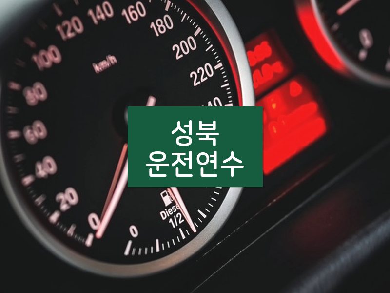 성북운전연수 후기