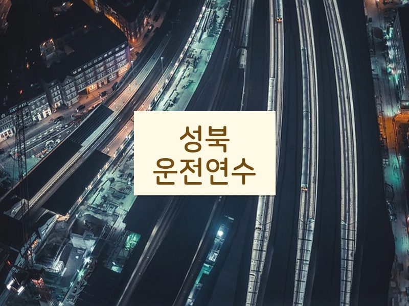 성북운전연수 후기