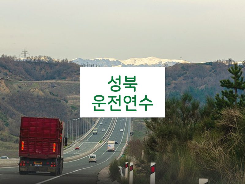 성북운전연수 후기