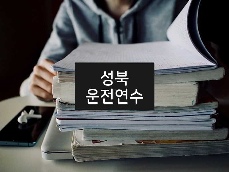 성북운전연수 후기
