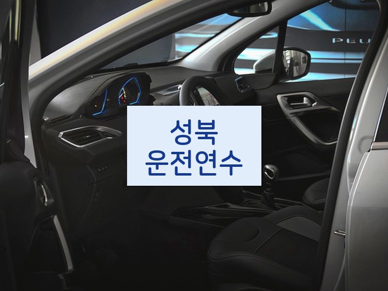 성북운전연수 후기
