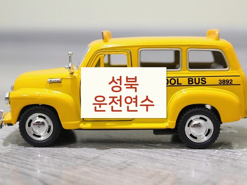 성북운전연수 후기