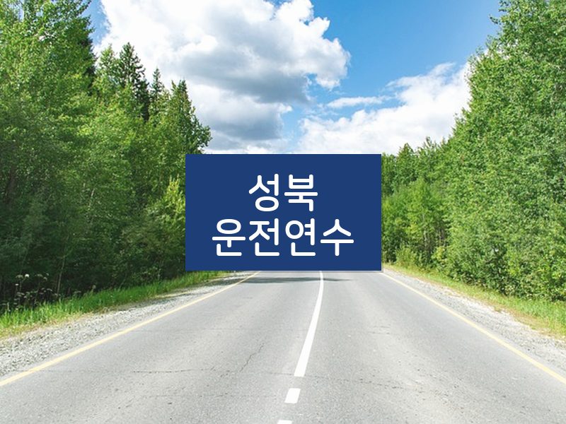 성북운전연수 후기