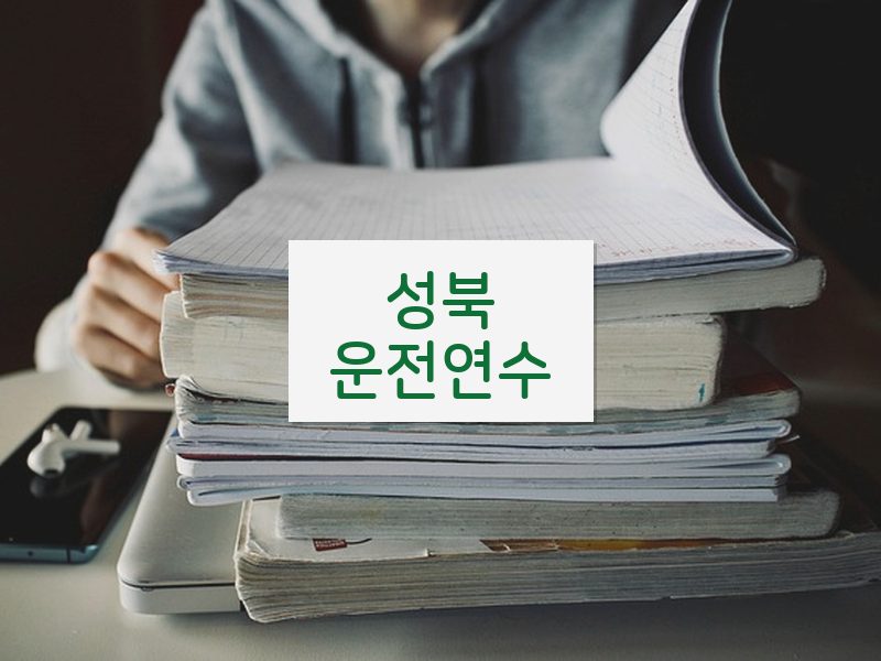 성북운전연수 후기