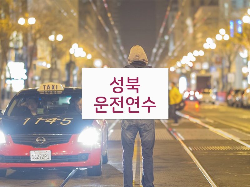 성북운전연수 후기