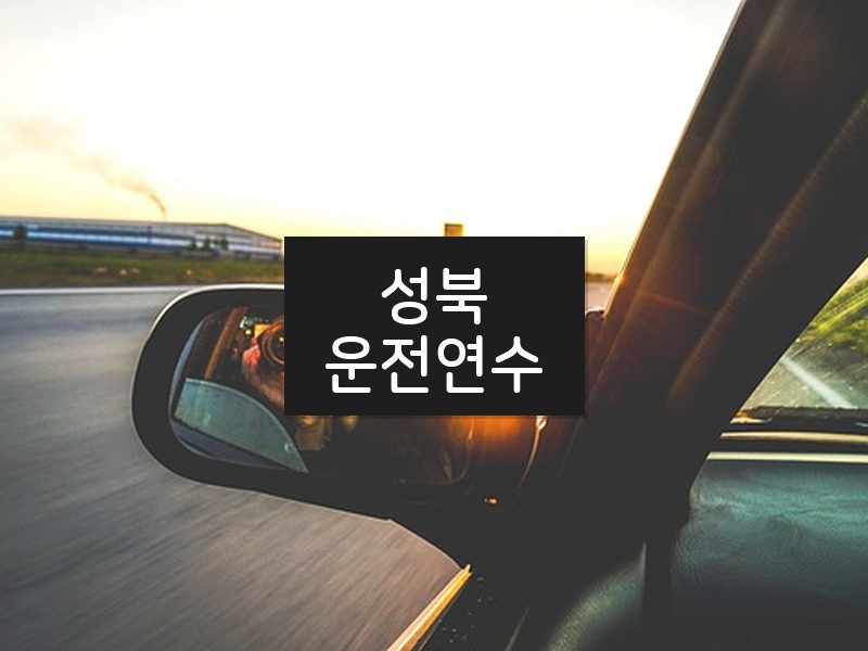성북운전연수 후기