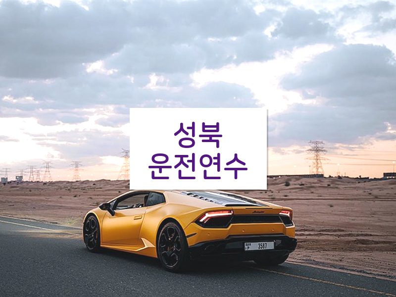 성북운전연수 후기