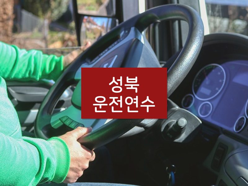 성북운전연수 후기