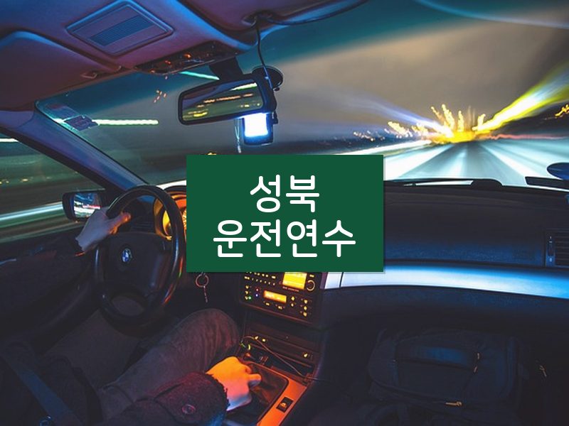 성북운전연수 후기