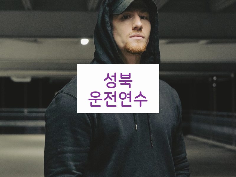 성북운전연수 후기