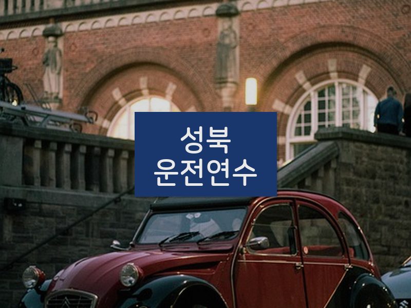 성북운전연수 후기