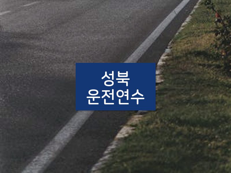 성북운전연수 후기