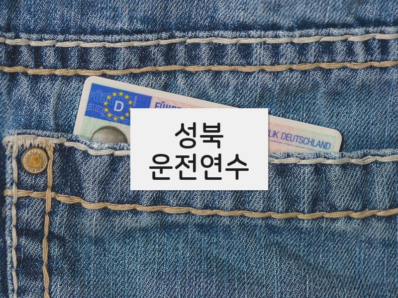 성북운전연수 후기