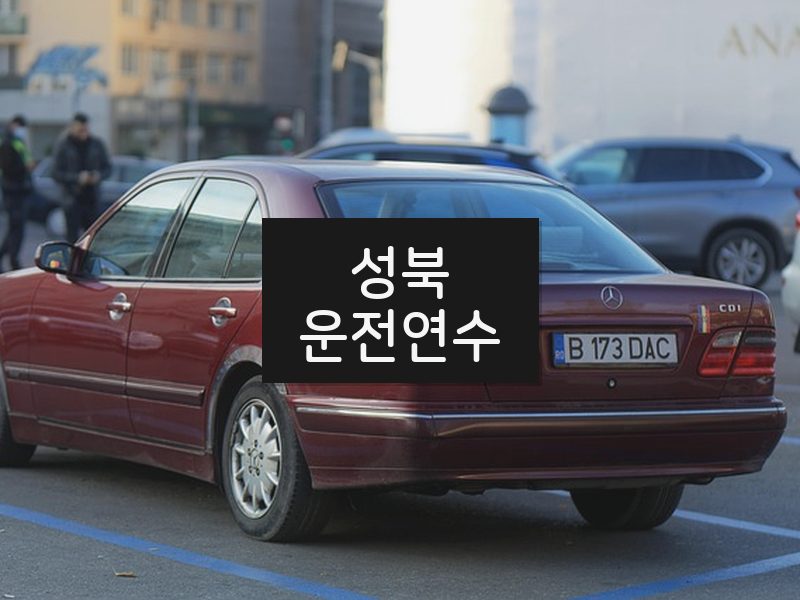 성북운전연수 후기