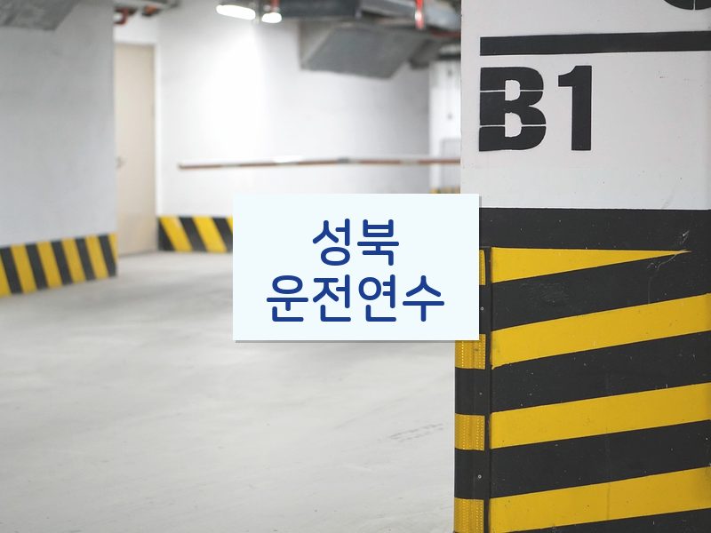 성북운전연수 후기