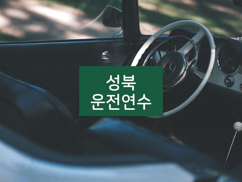 성북운전연수 후기