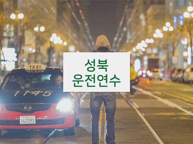 성북운전연수 후기
