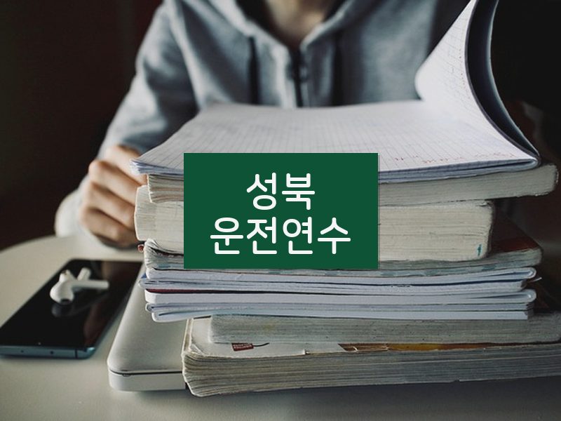 성북운전연수 후기