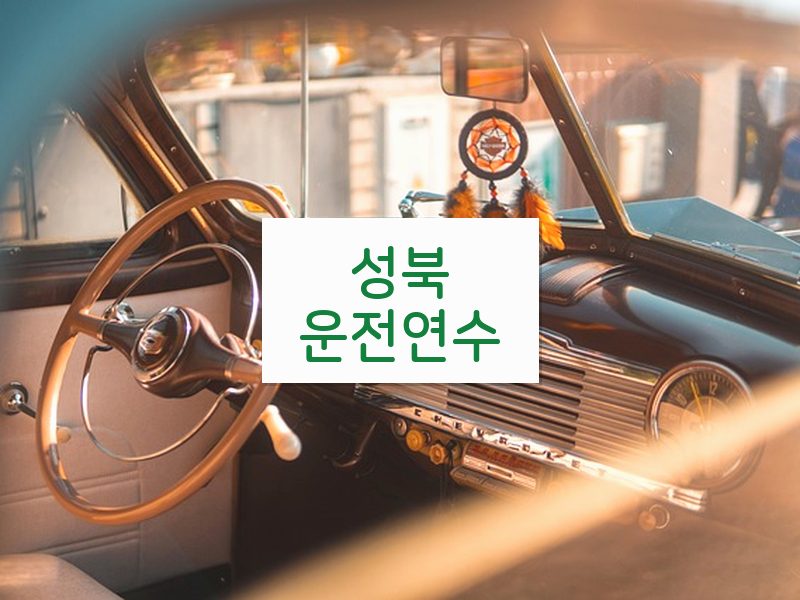 성북운전연수 후기