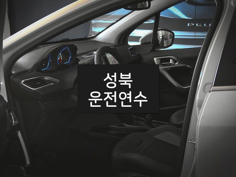성북운전연수 후기