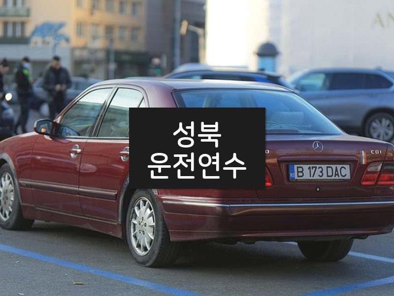 성북운전연수 후기