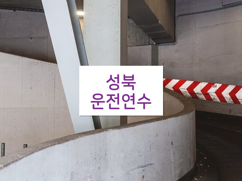 성북운전연수 후기