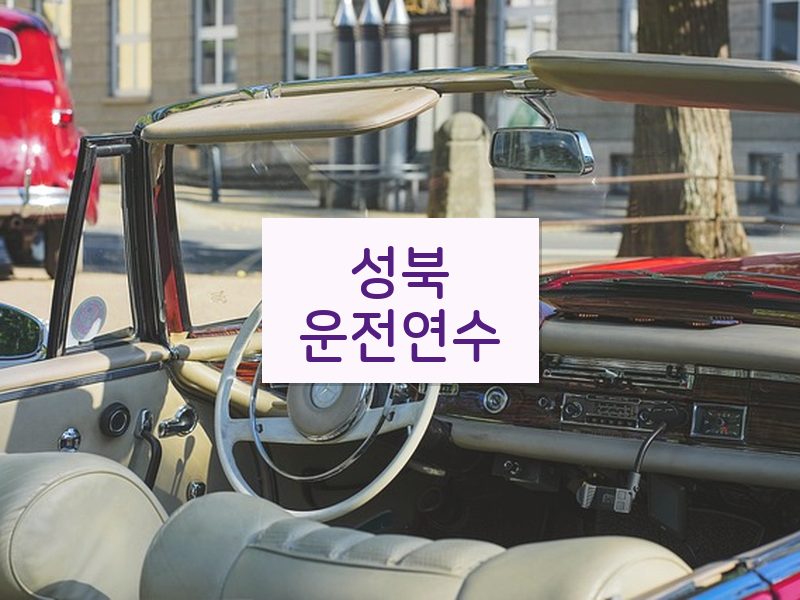 성북운전연수 후기