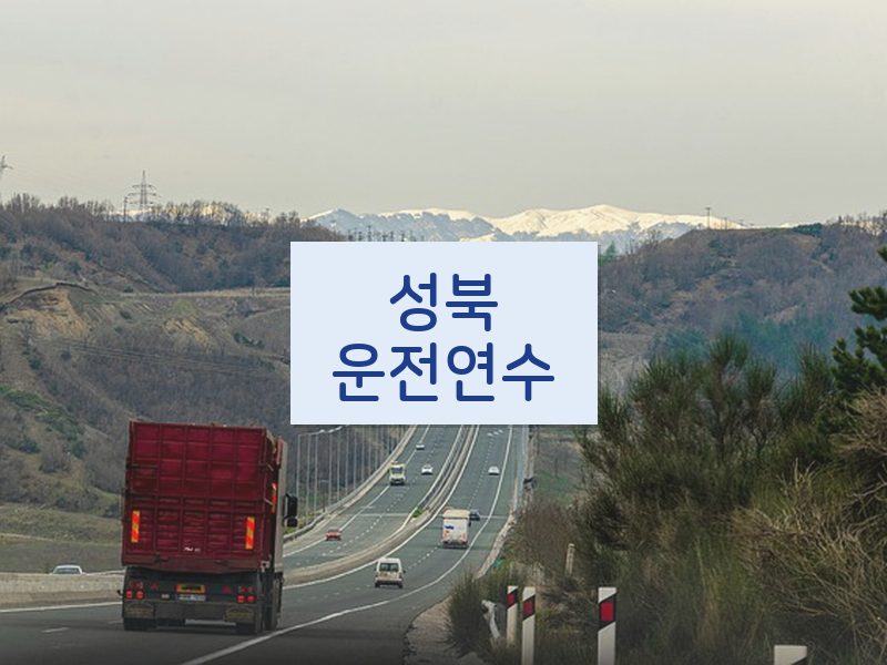 성북운전연수 후기