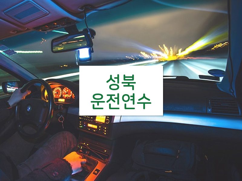 성북운전연수 후기